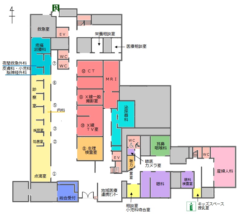 東館１階フロアマップ